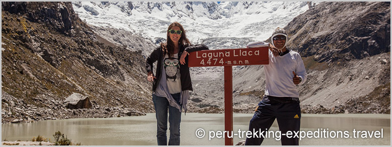 Peru: Trekking Laguna Llaca Adventure over (4474 m)