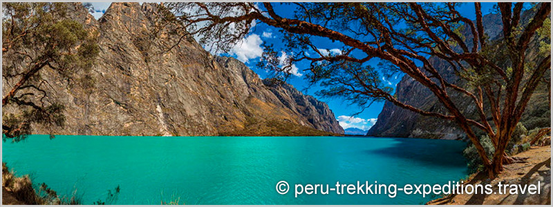 Peru: Bus-Tour Hiking Quebrada Llanganuco: Lagunas Chinancocha and Orconcocha (3850 m)