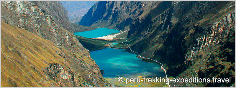 Peru: Bus-Tour Hiking Quebrada Llanganuco: Lagunas Chinancocha and Orconcocha (3850 m)